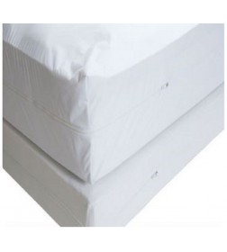 Funda de colchon blanca